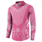 2025 Rugby Championship New Zealand Custom Button Sweatshirt Poutama Motifs - Pink Out - Aussie Hoodie