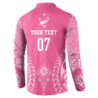 2025 Rugby Championship New Zealand Custom Button Sweatshirt Poutama Motifs - Pink Out - Aussie Hoodie