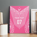 2025 Rugby Championship New Zealand Custom Canvas Wall Art Poutama Motifs - Pink Out - Aussie Hoodie