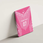 2025 Rugby Championship New Zealand Custom Canvas Wall Art Poutama Motifs - Pink Out - Aussie Hoodie