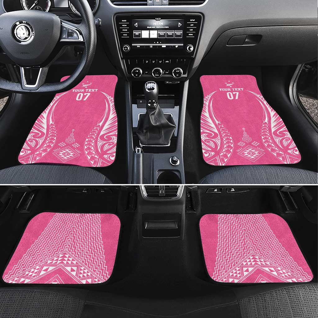 2025 Rugby Championship New Zealand Custom Car Mats Poutama Motifs - Pink Out - Aussie Hoodie