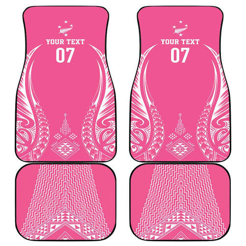 2025 Rugby Championship New Zealand Custom Car Mats Poutama Motifs - Pink Out - Aussie Hoodie