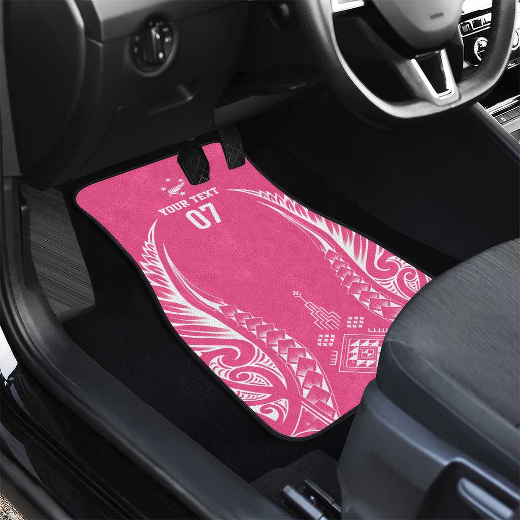 2025 Rugby Championship New Zealand Custom Car Mats Poutama Motifs - Pink Out - Aussie Hoodie