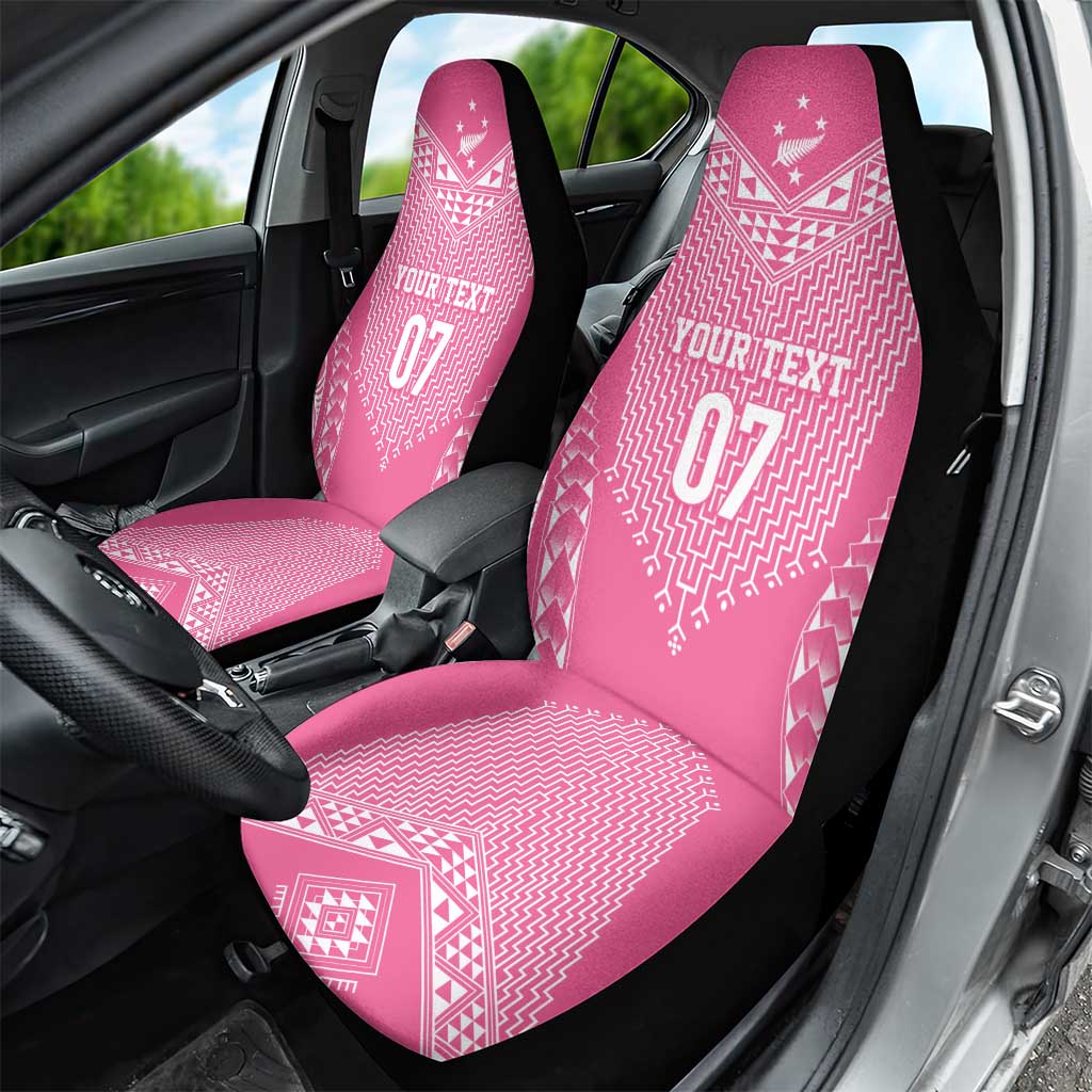 2025 Rugby Championship New Zealand Custom Car Seat Cover Poutama Motifs - Pink Out - Aussie Hoodie