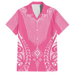 2025 Rugby Championship New Zealand Custom Family Matching Long Sleeve Bodycon Dress and Hawaiian Shirt Poutama Motifs - Pink Out - Aussie Hoodie