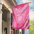 2025 Rugby Championship New Zealand Custom Garden Flag Poutama Motifs - Pink Out - Aussie Hoodie