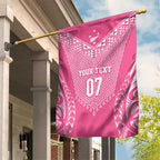 2025 Rugby Championship New Zealand Custom Garden Flag Poutama Motifs - Pink Out - Aussie Hoodie