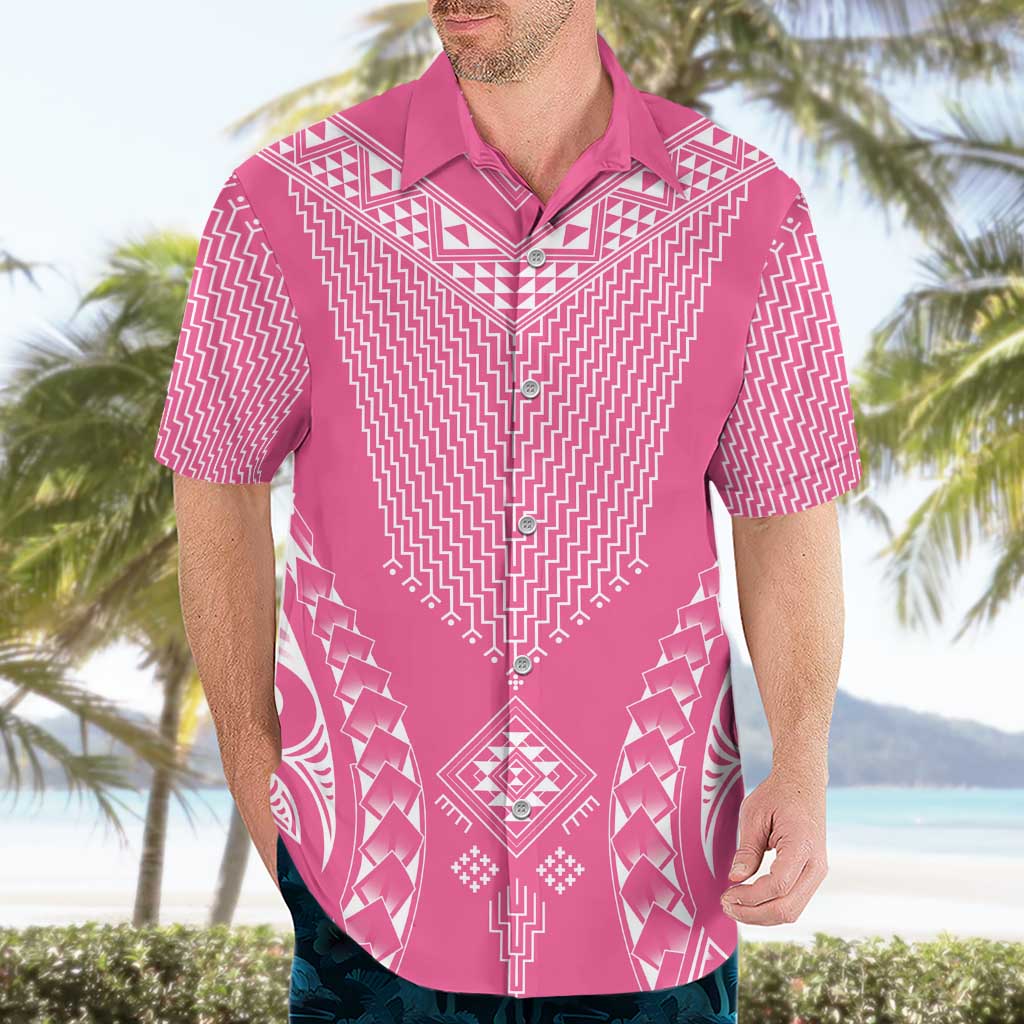 2025 Rugby Championship New Zealand Custom Hawaiian Shirt Poutama Motifs - Pink Out - Aussie Hoodie
