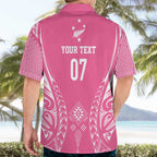 2025 Rugby Championship New Zealand Custom Hawaiian Shirt Poutama Motifs - Pink Out - Aussie Hoodie