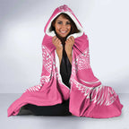 2025 Rugby Championship New Zealand Custom Hooded Blanket Poutama Motifs - Pink Out - Aussie Hoodie