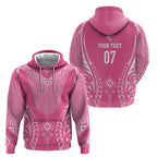 2025 Rugby Championship New Zealand Custom Hoodie Poutama Motifs - Pink Out - Aussie Hoodie