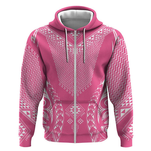 2025 Rugby Championship New Zealand Custom Hoodie Poutama Motifs - Pink Out - Aussie Hoodie