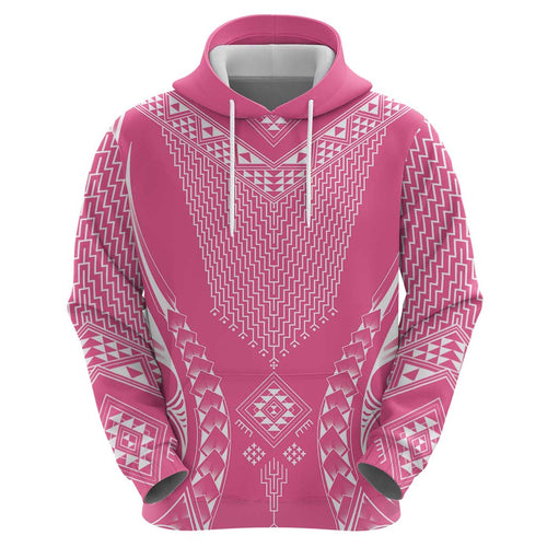 2025 Rugby Championship New Zealand Custom Hoodie Poutama Motifs - Pink Out - Aussie Hoodie
