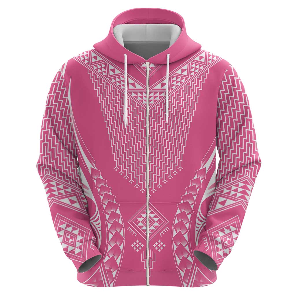 2025 Rugby Championship New Zealand Custom Hoodie Poutama Motifs - Pink Out - Aussie Hoodie
