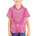 2025 Rugby Championship New Zealand Custom Kid Hawaiian Shirt Poutama Motifs - Pink Out - Aussie Hoodie
