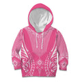 2025 Rugby Championship New Zealand Custom Kid Hoodie Poutama Motifs - Pink Out - Aussie Hoodie
