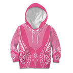 2025 Rugby Championship New Zealand Custom Kid Hoodie Poutama Motifs - Pink Out - Aussie Hoodie