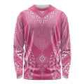 2025 Rugby Championship New Zealand Custom Long Sleeve Shirt Poutama Motifs - Pink Out - Aussie Hoodie