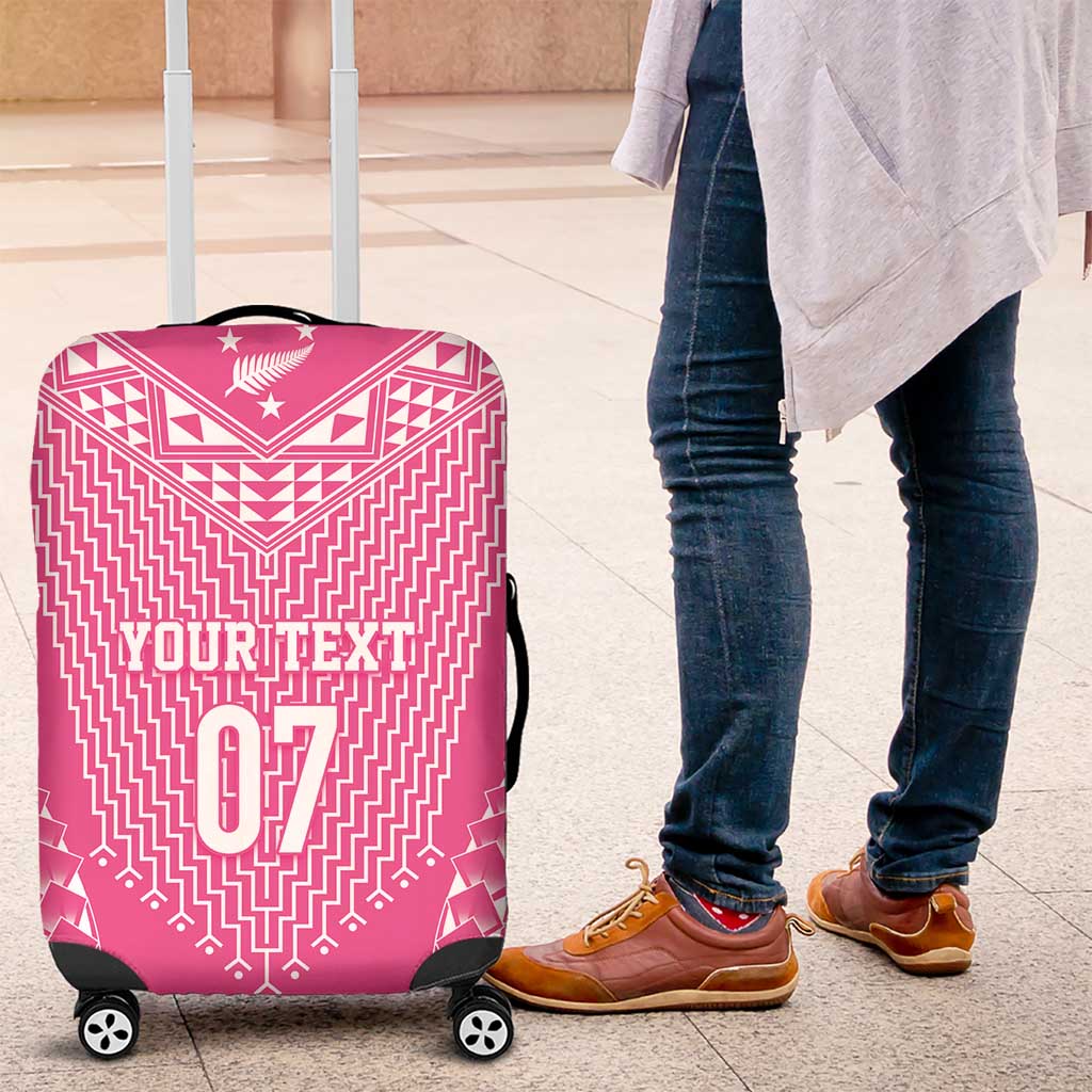 2025 Rugby Championship New Zealand Custom Luggage Cover Poutama Motifs - Pink Out - Aussie Hoodie
