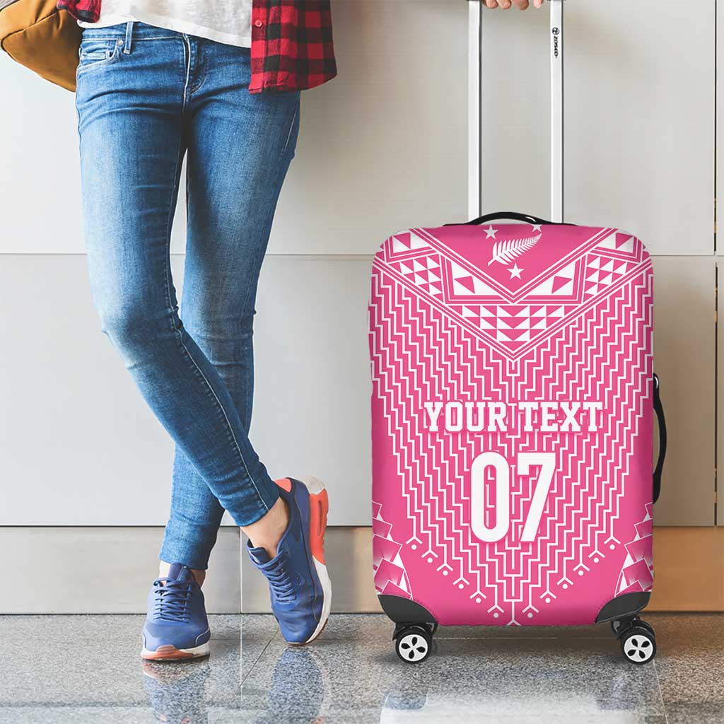 2025 Rugby Championship New Zealand Custom Luggage Cover Poutama Motifs - Pink Out - Aussie Hoodie