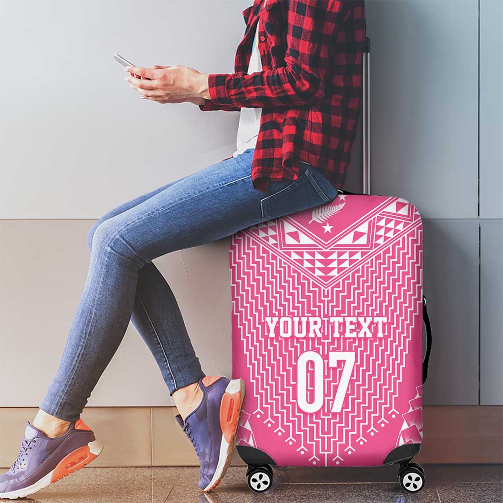 2025 Rugby Championship New Zealand Custom Luggage Cover Poutama Motifs - Pink Out - Aussie Hoodie