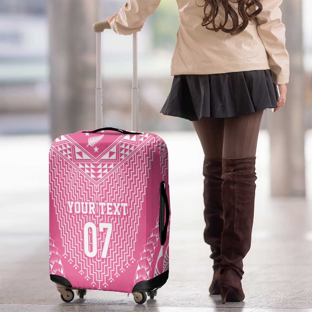 2025 Rugby Championship New Zealand Custom Luggage Cover Poutama Motifs - Pink Out - Aussie Hoodie