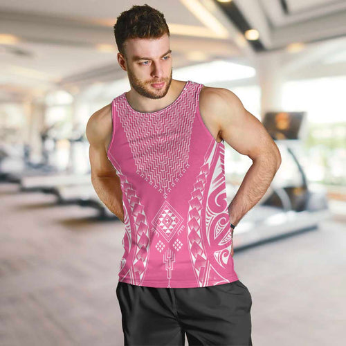 2025 Rugby Championship New Zealand Custom Men Tank Top Poutama Motifs - Pink Out - Aussie Hoodie