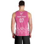 2025 Rugby Championship New Zealand Custom Men Tank Top Poutama Motifs - Pink Out - Aussie Hoodie