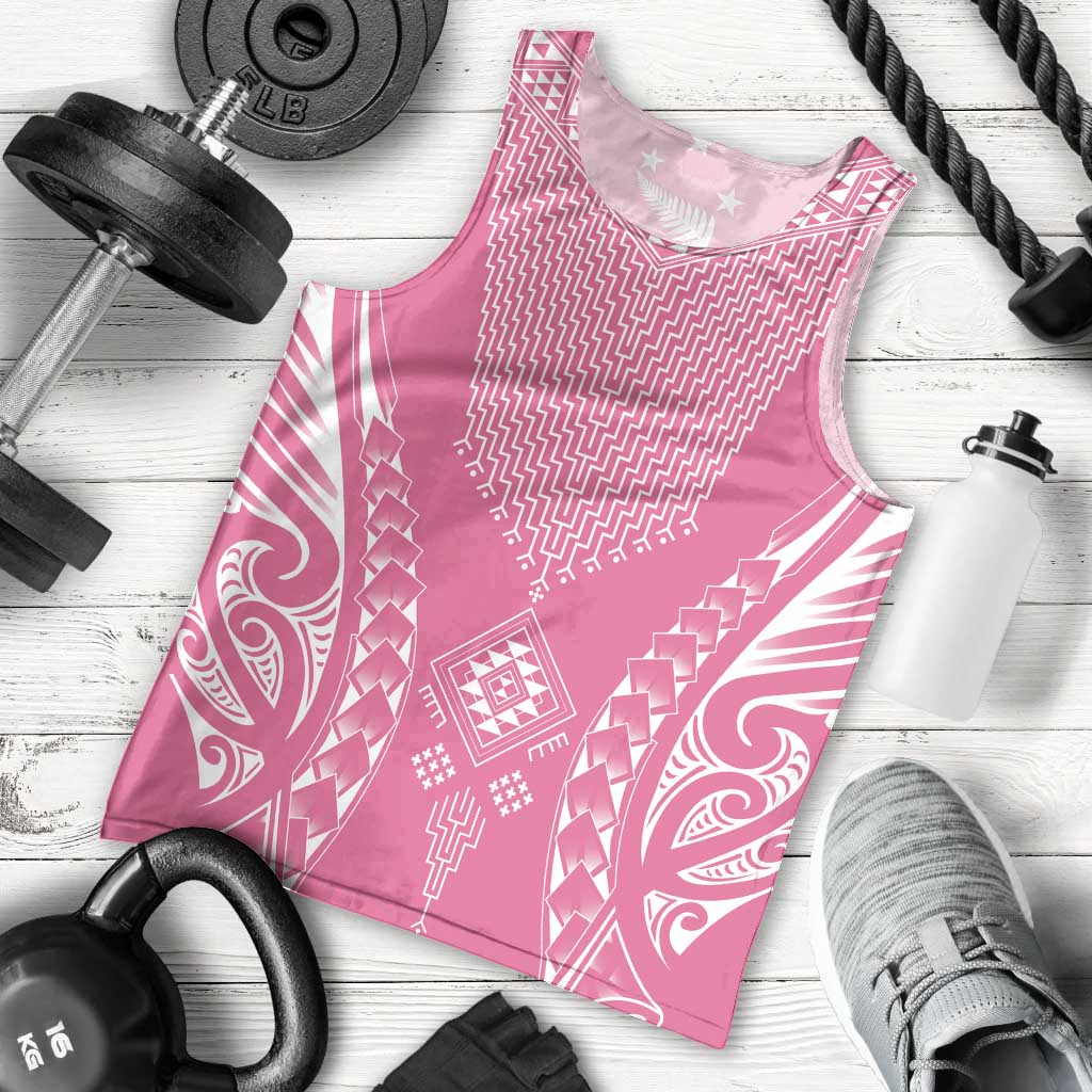 2025 Rugby Championship New Zealand Custom Men Tank Top Poutama Motifs - Pink Out - Aussie Hoodie