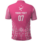 2025 Rugby Championship New Zealand Custom Polo Shirt Poutama Motifs - Pink Out - Aussie Hoodie