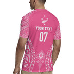 2025 Rugby Championship New Zealand Custom Rugby Jersey Poutama Motifs - Pink Out - Aussie Hoodie