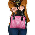 2025 Rugby Championship New Zealand Custom Shoulder Handbag Poutama Motifs - Pink Out - Aussie Hoodie