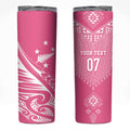 2025 Rugby Championship New Zealand Custom Skinny Tumbler Poutama Motifs - Pink Out - Aussie Hoodie