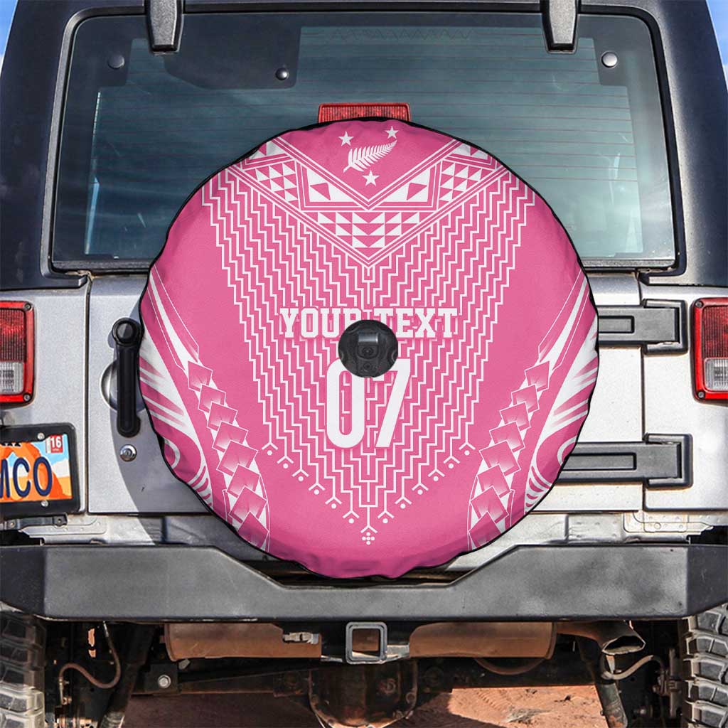 2025 Rugby Championship New Zealand Custom Spare Tire Cover Poutama Motifs - Pink Out - Aussie Hoodie