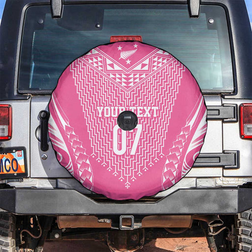 2025 Rugby Championship New Zealand Custom Spare Tire Cover Poutama Motifs - Pink Out - Aussie Hoodie