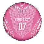 2025 Rugby Championship New Zealand Custom Spare Tire Cover Poutama Motifs - Pink Out - Aussie Hoodie