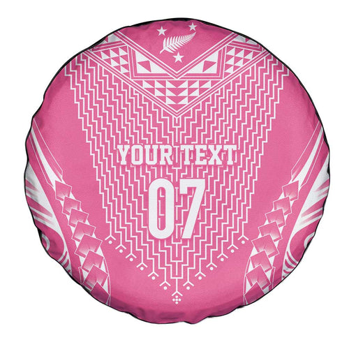 2025 Rugby Championship New Zealand Custom Spare Tire Cover Poutama Motifs - Pink Out - Aussie Hoodie