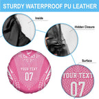 2025 Rugby Championship New Zealand Custom Spare Tire Cover Poutama Motifs - Pink Out - Aussie Hoodie