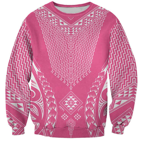 2025 Rugby Championship New Zealand Custom Sweatshirt Poutama Motifs - Pink Out - Aussie Hoodie