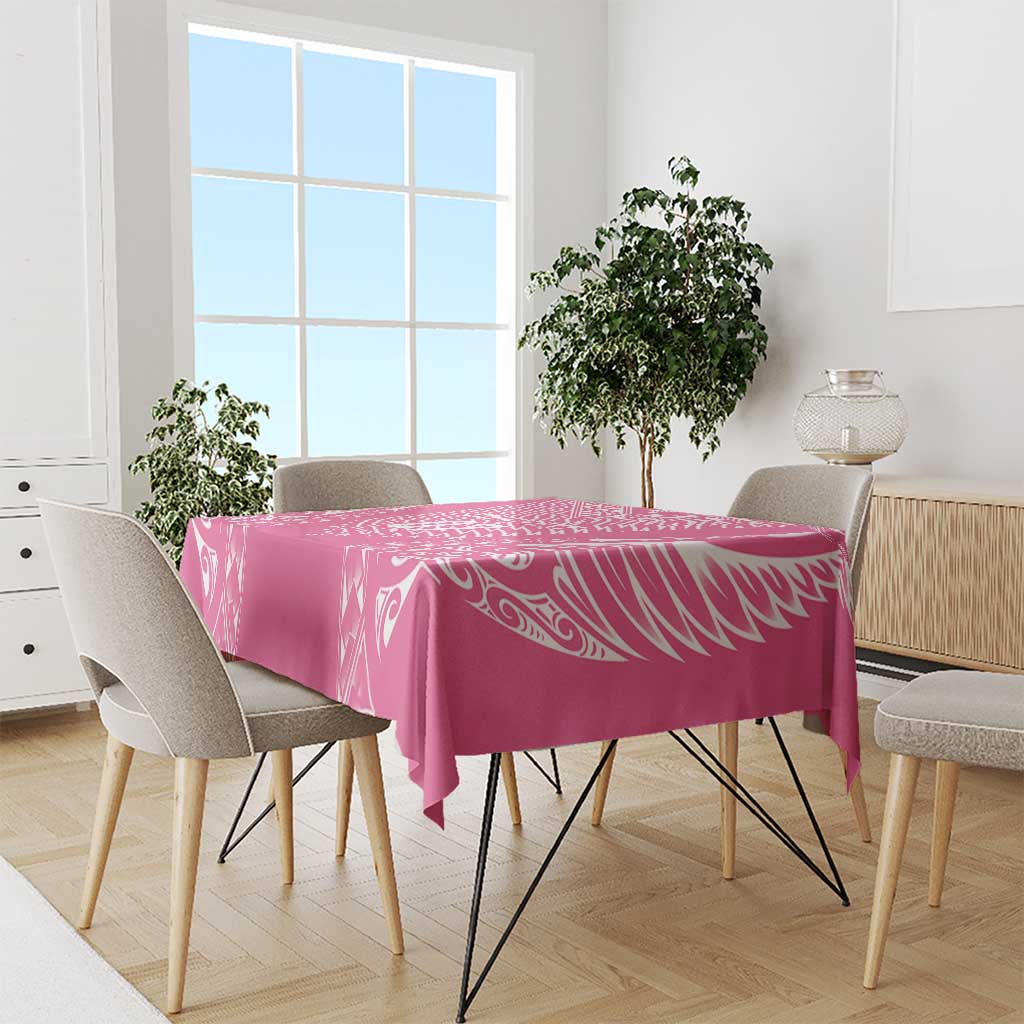 2025 Rugby Championship New Zealand Custom Tablecloth Poutama Motifs - Pink Out - Aussie Hoodie