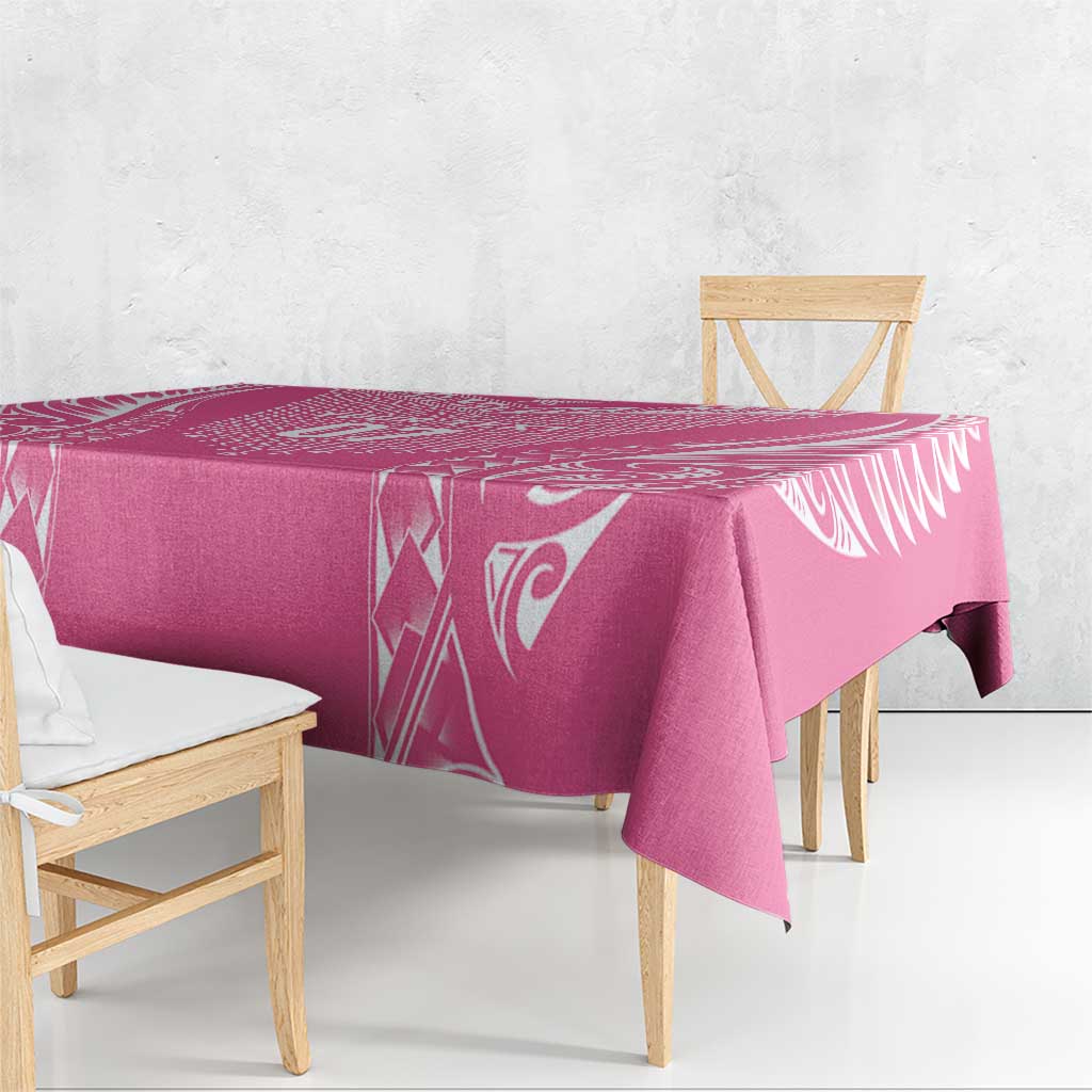 2025 Rugby Championship New Zealand Custom Tablecloth Poutama Motifs - Pink Out - Aussie Hoodie