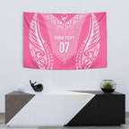 2025 Rugby Championship New Zealand Custom Tapestry Poutama Motifs - Pink Out - Aussie Hoodie