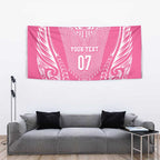 2025 Rugby Championship New Zealand Custom Tapestry Poutama Motifs - Pink Out - Aussie Hoodie