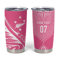 2025 Rugby Championship New Zealand Custom Tumbler Cup Poutama Motifs - Pink Out - Aussie Hoodie