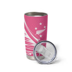 2025 Rugby Championship New Zealand Custom Tumbler Cup Poutama Motifs - Pink Out - Aussie Hoodie