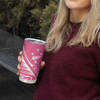 2025 Rugby Championship New Zealand Custom Tumbler Cup Poutama Motifs - Pink Out - Aussie Hoodie