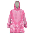 2025 Rugby Championship New Zealand Custom Wearable Blanket Hoodie Poutama Motifs - Pink Out - Aussie Hoodie