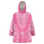 2025 Rugby Championship New Zealand Custom Wearable Blanket Hoodie Poutama Motifs - Pink Out - Aussie Hoodie