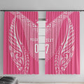 2025 Rugby Championship New Zealand Custom Window Curtain Poutama Motifs - Pink Out - Aussie Hoodie