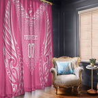 2025 Rugby Championship New Zealand Custom Window Curtain Poutama Motifs - Pink Out - Aussie Hoodie